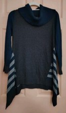 Style  Co. Blue Medium Cotton - Polyester Long Sleeve Sweater