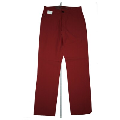 ALBERTO Tom Herren Sommer Jeans Hose ultralight dünn 90 W31 L34 Bordeaux NEU