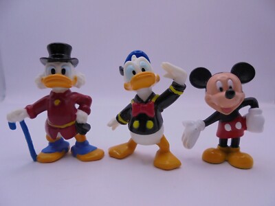 Sammelfiguren ü-ei Donald Duck, Dagobert Duck, Mickey Mouse