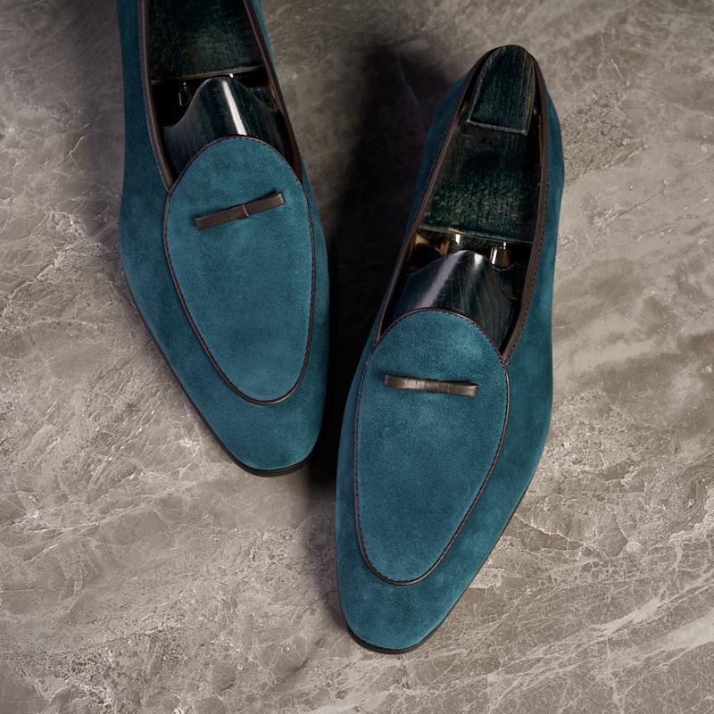 Loafers Men Suede Fashion Wedding Party Fringe Slip On Retro Dress Shoes Casual-image