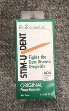 2 Of The Natural Dentist Stim-U-Dent Original Plaque Removers, Mint 4 Pack Of 25