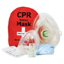 Pack of 5 Adult/Child   Infant CPR Pocket Rescue Barriers w 2 Valves