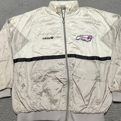 Adidas Olympics Jacket Vintage Mens XL Color Block Trefoil Nylon Windbreaker 80s