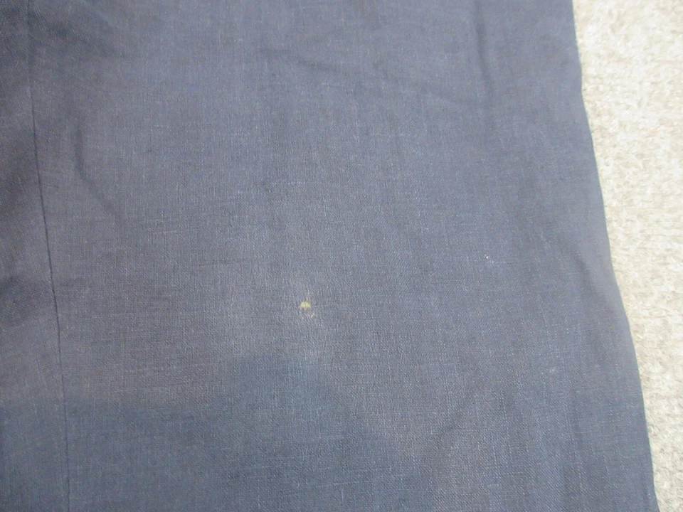 Pantalones Ralph Lauren Para Hombre 38 Azul Chino Lino Preppy Púrpura Etiqueta Italia 36x29 Foto 4 de 4