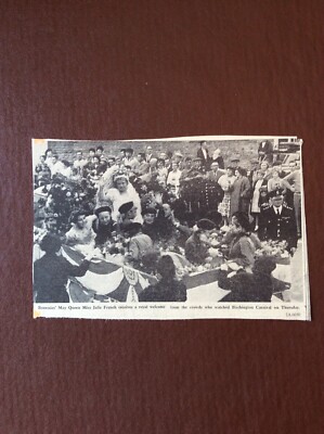B9a Ephemera 1961 Bild Brownies May Queen Julie French Birchington