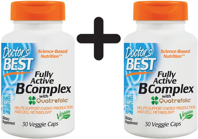 2 x Doctors Best Fully Active B-Complex with Quatrefolic - 30 (449,83 EUR/kg)