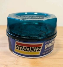 SIMONIZ Paste Car Wax Vintage 14 oz Can With Plastic Lid Made In USA Movie Prop