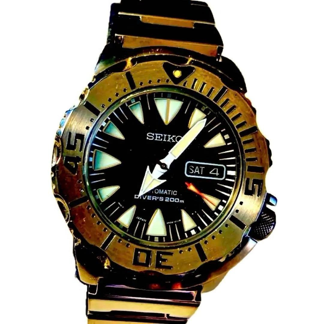 ザキオ様27cm SEIKO Monster Sharktooth DIVER 4R36SRP309k Fashion Accessories