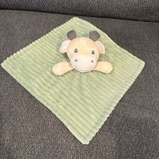 Oeko-Tex Modern Giraffe Baby Lovey Security Blanket Plush Green
