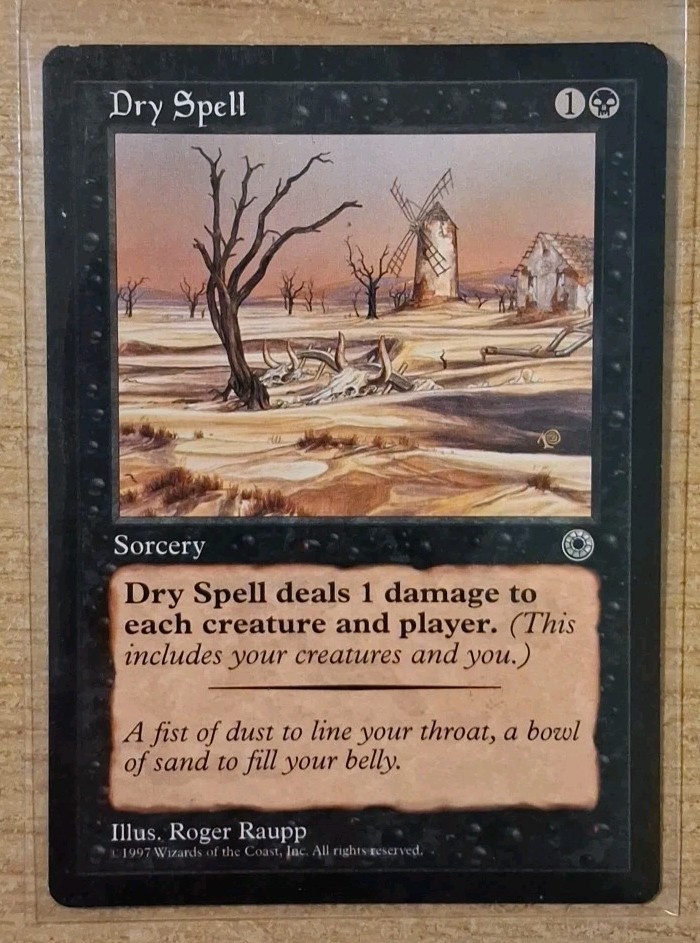 1997 MAGIC THE GATHERING PORTAL DRY SPELL TD25 