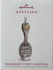 HALLMARK 2018 ~ Grandbaby's First Christmas~ Baby Spoon  Keepsake Ornament New