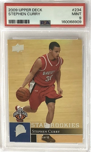 2009 Upper Deck #234 Stephen Curry RC Rookie PSA 9