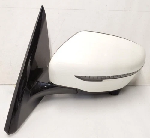 2017 Nissan Pathfinder Left Driver LH Side View Door Mirror White Oem