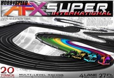 AFX TOMY HO SLOTCAR SUPER INTERNATIONAL 4 LANE RACE CAR SET MEGA G PLUS AFX22157
