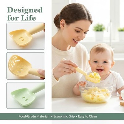 Multifunction Kitchen Cooking Spoon Tool Skimmer Garlic Press Potato Ricer Scoop
