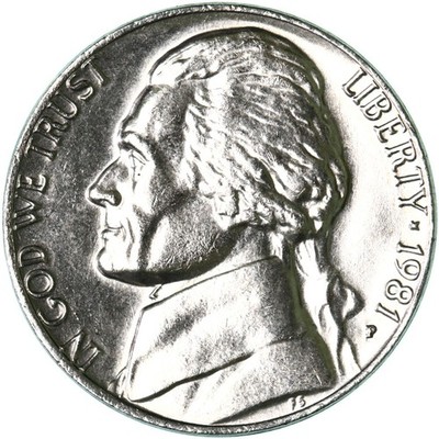 1981 P Jefferson Nickel Gem BU US Coin See Pics N861 | eBay