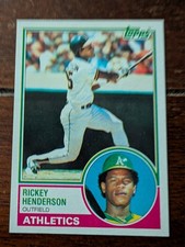 1983 Topps Oakland A's Rickey Henderson NRMT