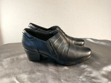 Clarks Collection Emslie Warren Black Leather Shooties Women's Size 8 M