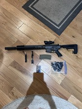 EMG x Falkor Blitz Compact M4 Airsoft AEG Rifle, M-LOK upgraded battery 11.1v