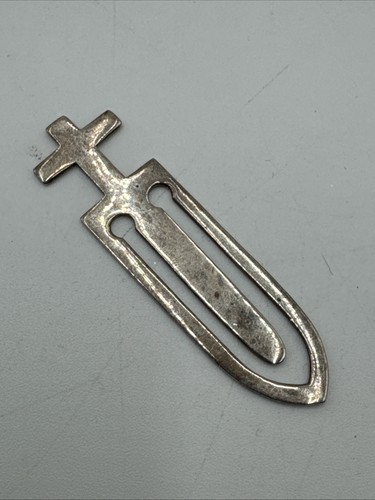 Sterling Silver BookMark Cross Sword 925 .925