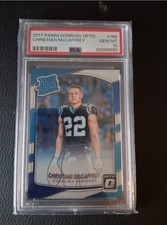 2017 Optic Panini RATED ROOKIE Christian McCaffrey PSA 10 RC 49ers