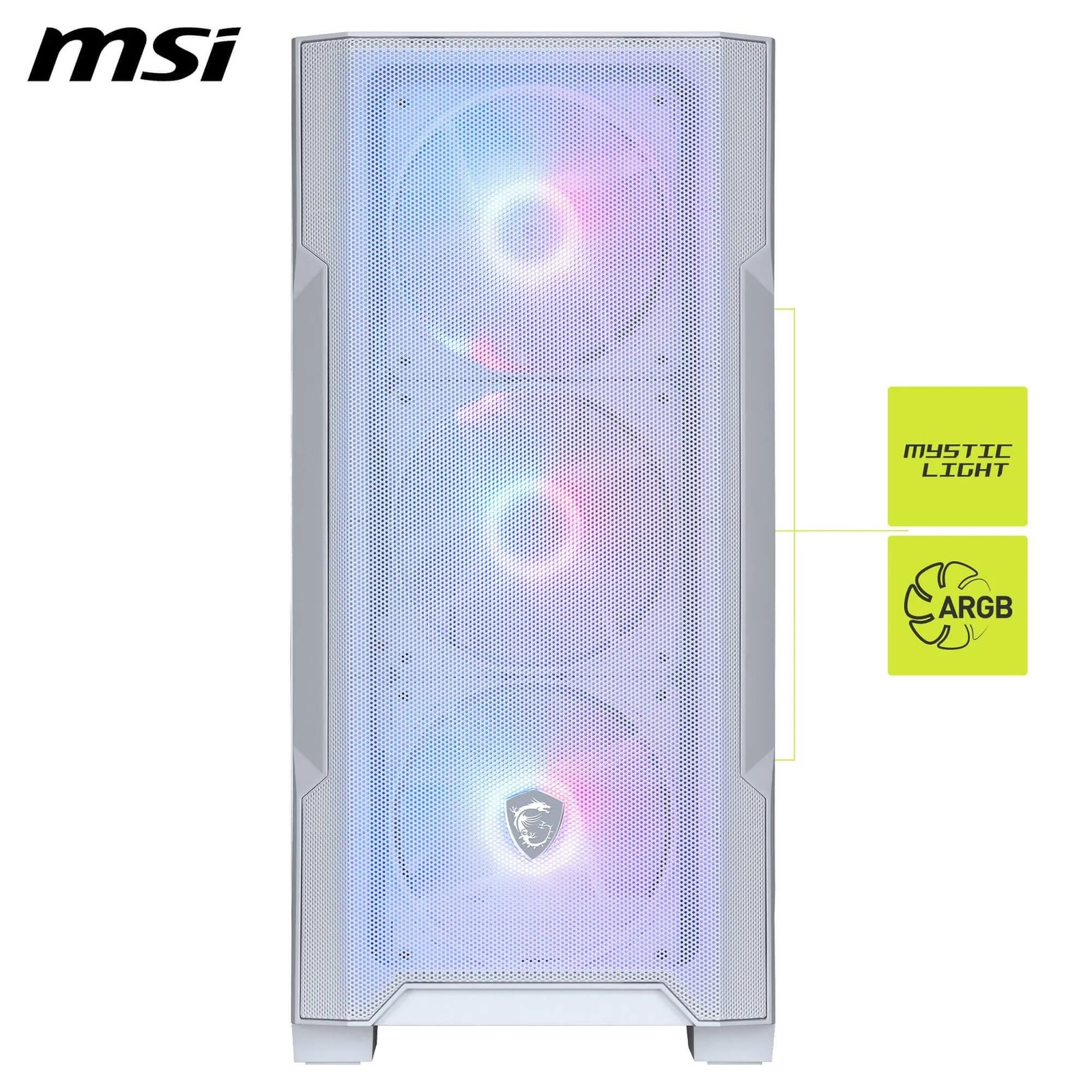 MAG Forge M100R White boîtier PC avec ventilation optimisée et support GPU 300 mm - 2