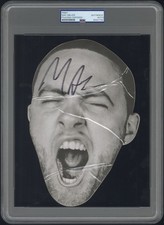 Mac Miller ~ Signed GO:OD AM Tour Unpeeled Autograph Fathead Sticker ~ PSA DNA