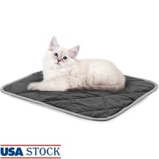 Self-Warming Pet Bed Mat Soft Faux Fur Portable Lightweight Dog Cat Heating Mat