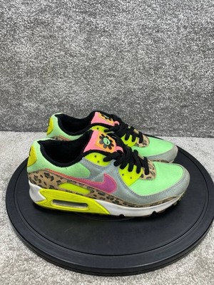 Nike Shoes Womens Size 9 Air Max 90 Lx Dancefloor Illusion Green Leather Sneaker