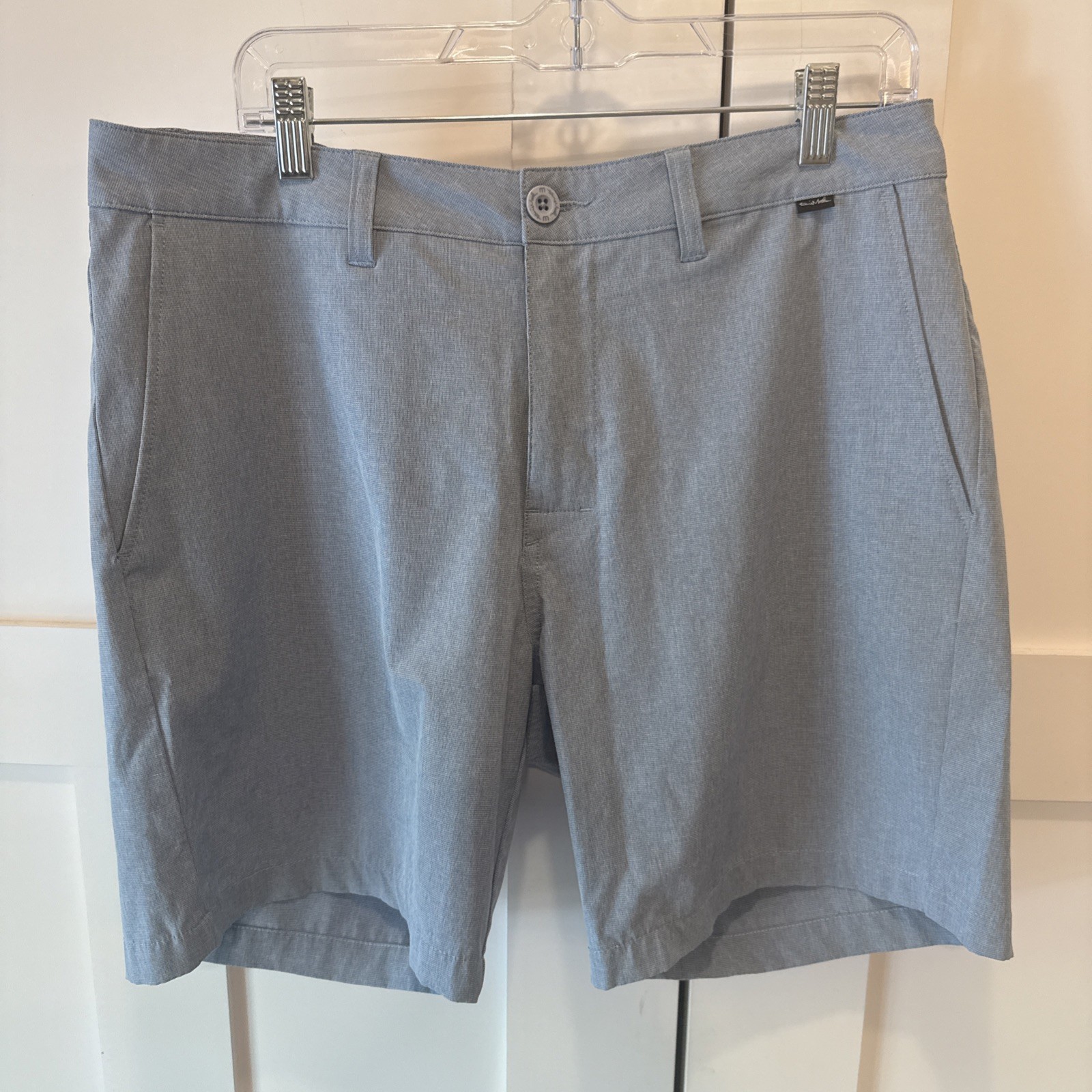 Travis Mathew Shorts Mens 34 Blue Golf Stretch Pockets Performance Flex