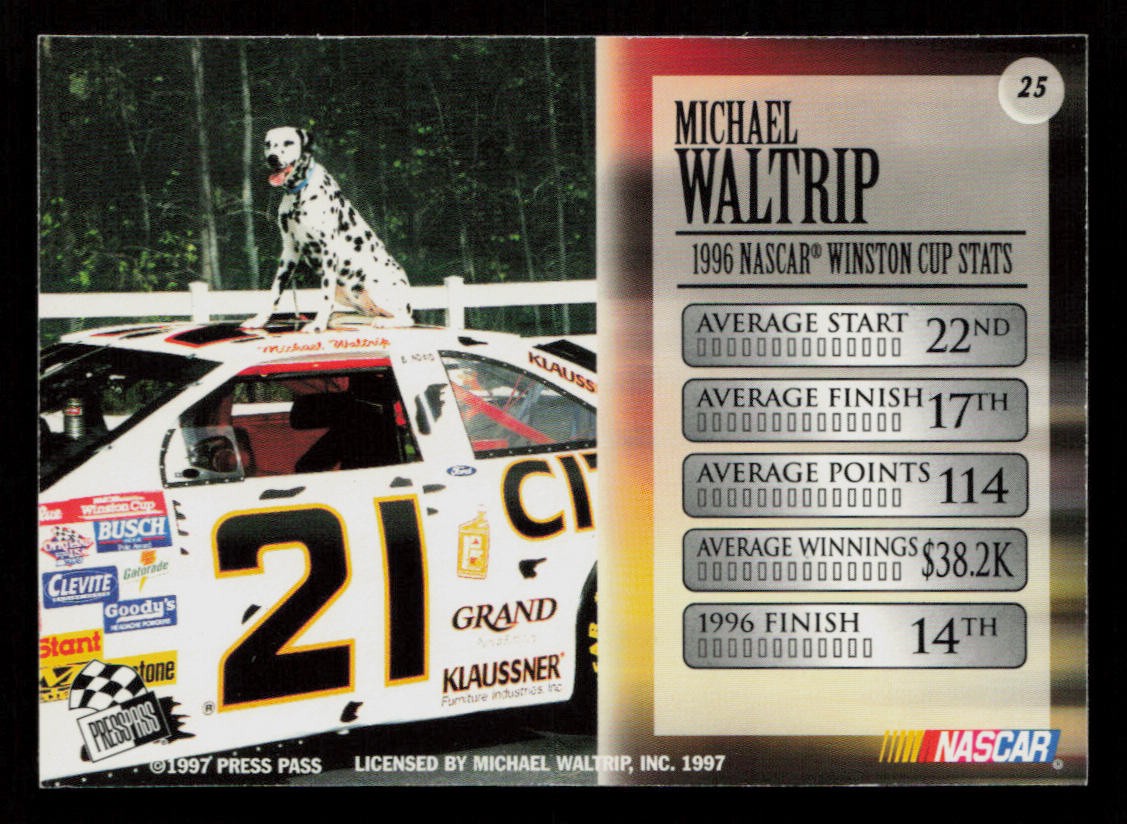 1997 Press Pass VIP - Michael Waltrip #25 for sale online | eBay