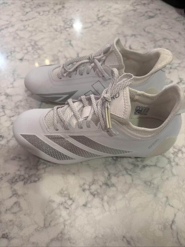 Adidas Adizero Electric.1 Football Soccer Cleats Men's Size 8.5 White Silver New