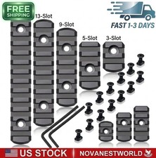 M-Lok Picatinny Rail Covers 3-13 Slot, Low Profile Rail Section, Hard Plastic