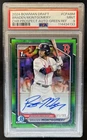 2024 Bowman Draft Braden Montgomery Chrome Auto Green Refractor 1st #/99 PSA 9