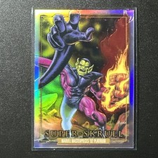 2024 SkyBox Marvel Masterpieces 92 Platinum Rainbow #84 Super Skrull