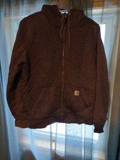 Carhartt Women's Relaxed Fit Full-zip Hoodie With Drawstring Hood And Front...