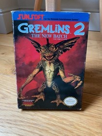 Gremlins 2 The New Batch Nintendo Nes Original Game complete with manual CIB
