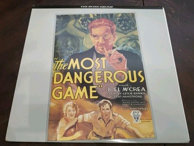THE MOST DANGEROUS GAME LASERDISC PRE-CODE HORROR MCCREA RKO RADIO PICTURE W26