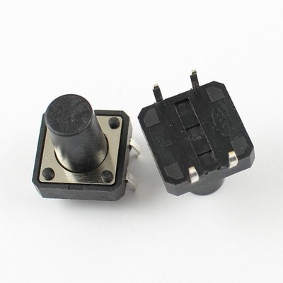 10Pcs   Tactile Tact Push Button Switch 4 Pin DIP 12x12x13mm *tn