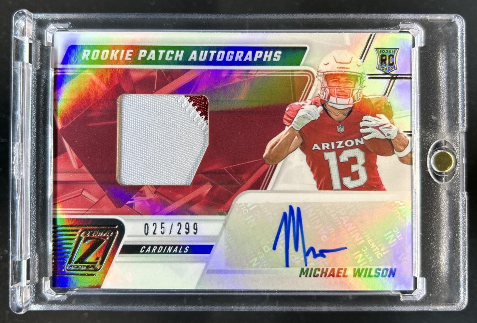 Michael Wilson Panini Zenith #226 Patch Autograph