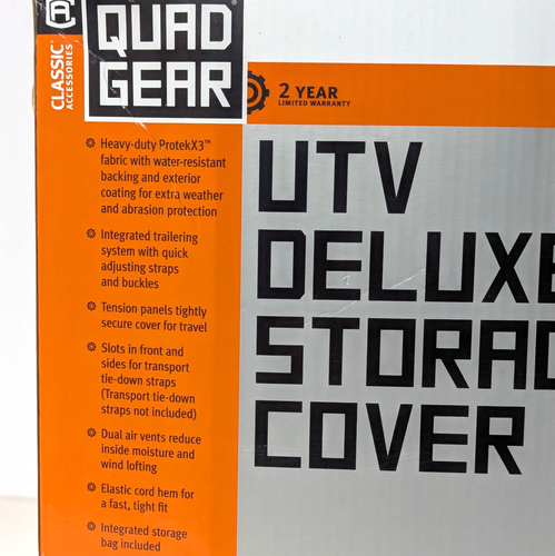 UTV Storage Cover Large Black Classic Accessories Deluxe Fits Midsize 2 person - Bild 1 von 9