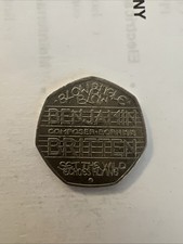 Benjamin Britten 2013 50p Circulated Coin, Collectible UK