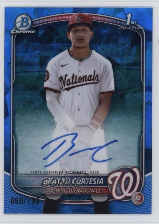 2025 Bowman Chrome Sapphire Edition Prospects 60/199 Brayan Cortesia Auto 0rd2