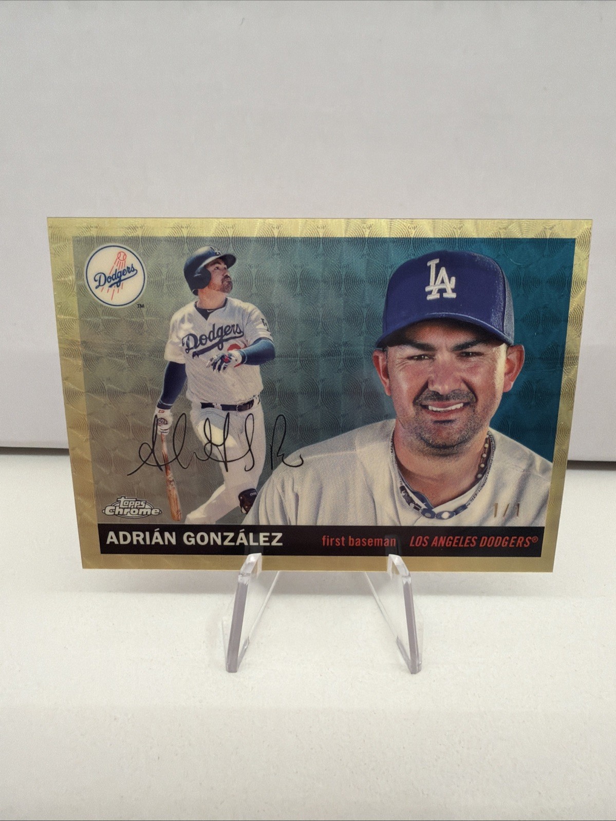 Topps 2025 Chrome Platinum Adrián González #471 Dodgers Super Fractor 1/1