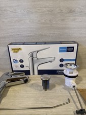 Grohe Eurosmart S-Size Chrome Basin Mixer Tap Curved Handle