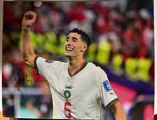 Morocco Nayef Aguerd  Autographed Signed 11x14 Photo COA #1