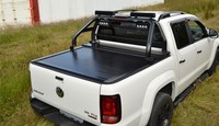 Bragan™ Black Roll Bar + LED + Lichtleiste FüR Fiat Fullback 2016-2019