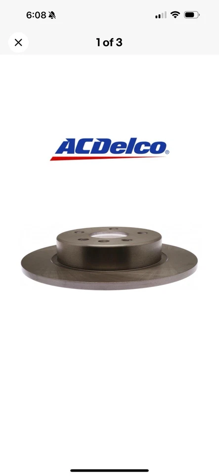 2 rotores de freno AC DELCO 18A82034A 19382468 para Chevrolet Cruze Bolt EV 16-22 Foto 3 de 3