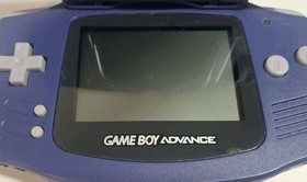 Nintendo Game Boy Advance Handheld System - Indigo With Intec Light - Works!