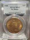 1908 NM $20 Philadelphia Choice St Gaudens Double Eagle PCGS MS63!!! OBH
